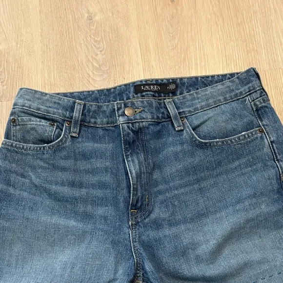 Ralph Lauren Women's Relaxed Distressed Denim Jeans - Picture 10 of 12